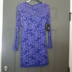 Size 6 blue Guess lace dress